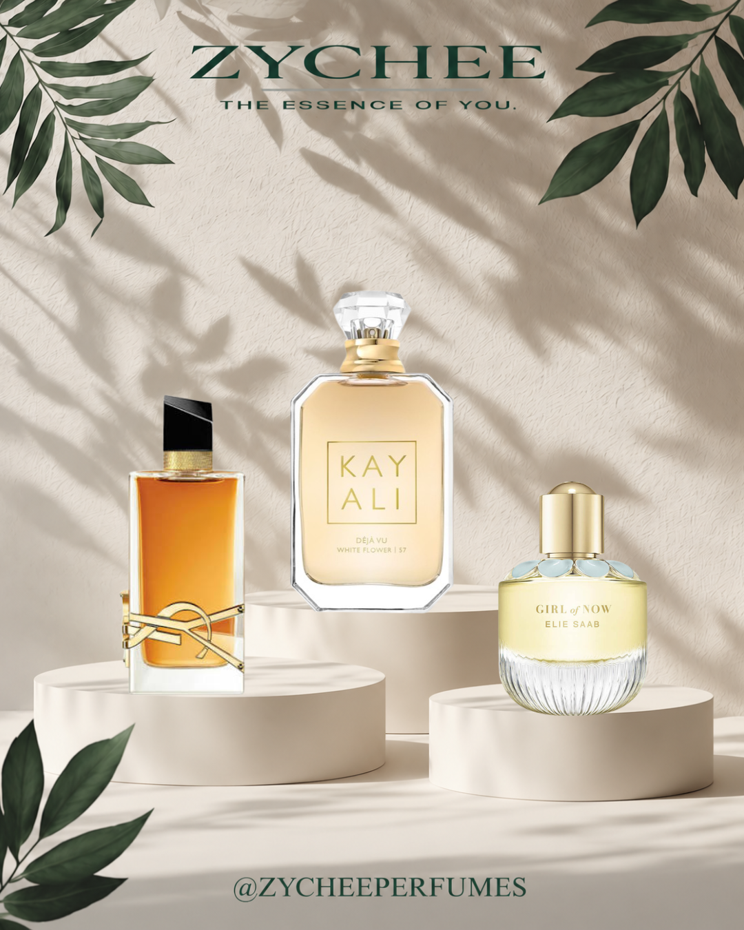 Winter Muse Bundle - YSL Libre Intense, Kayali Deja Vu White Flower 57 and Elie Saab Girl of Now