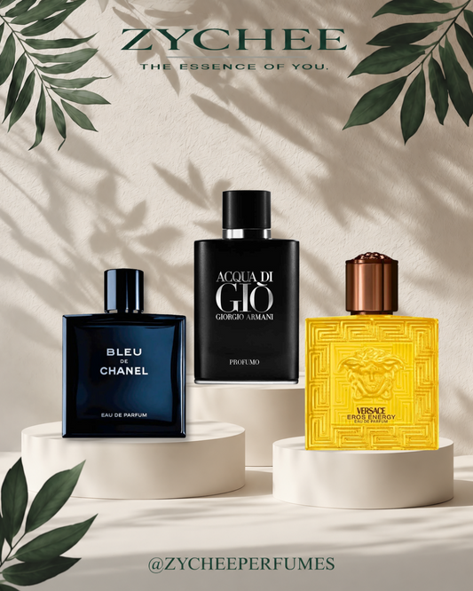 Fresh Energy Bundle - Bleu de Chanel Eau de Parfum, Giorgio Armani Acqua di Gio Profumo and Versace Eros Energy