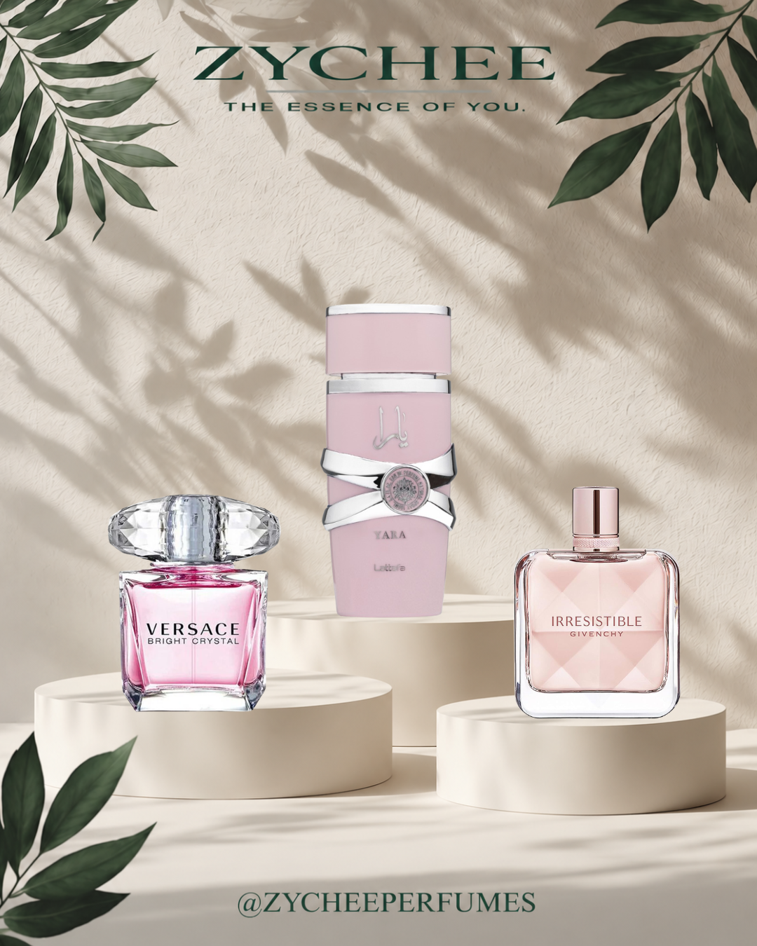 Summer Escape Bundle - Versace Bright Crystal, Lattafa Yara and Givenchy Irresistible